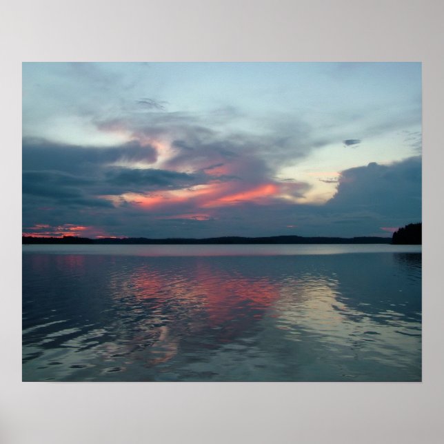 Pastel Sunset-anpassningsbar poster (Framsidan)