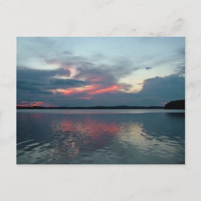 Pastel Sunset anpassningsbar vycard Vykort (Framsida)