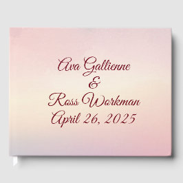 Pastel Sunset Bröllop Gästböcker