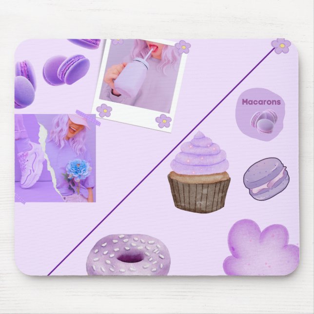 Pastel Sweets Aesthetic Mouse Pad Musmatta (Framsidan)