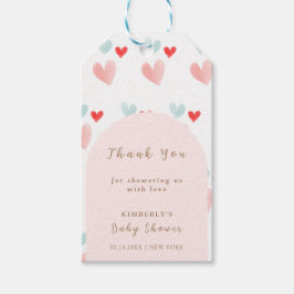 Pastel Swehoney Arch Valentiness Baby Shower Presentetikett