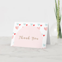 Pastel Swehoney Arch Valentiness Baby Shower Tack Kort