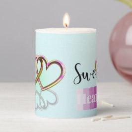 Pastel Swehoney Pillar Candle
