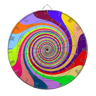 Pastel Swirl Dart Board Darttavla