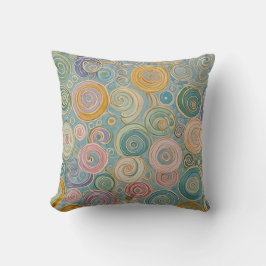 Pastel Swirls Kudde