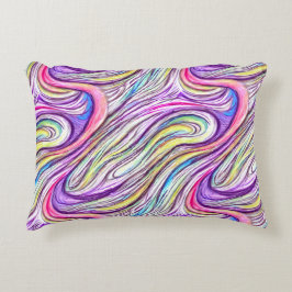 Pastel Swirlscape accent Pillow Prydnadskudde