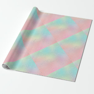 Pastel swirt tie färge söt teal gult rosa presentpapper