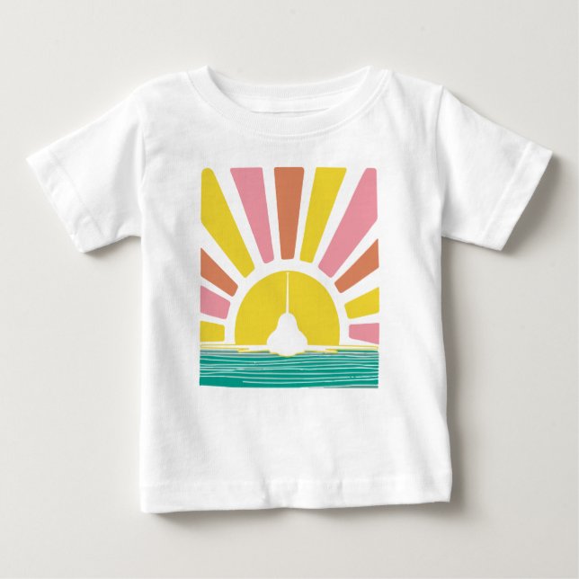 Pastel T-38 Solnedgång T Shirt (Framsida)