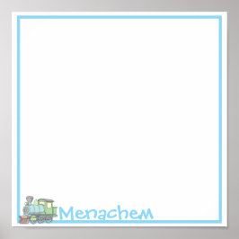 Pastel tåg bordstablett poster