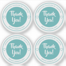 Pastel Teal Heart Tack etiketter etiketter Lakan