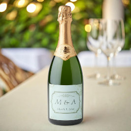 Pastel Teal White Flowers Bröllop