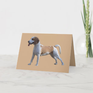 Pastel Teckning Beagle-hälsningskort för Lycklig Kort