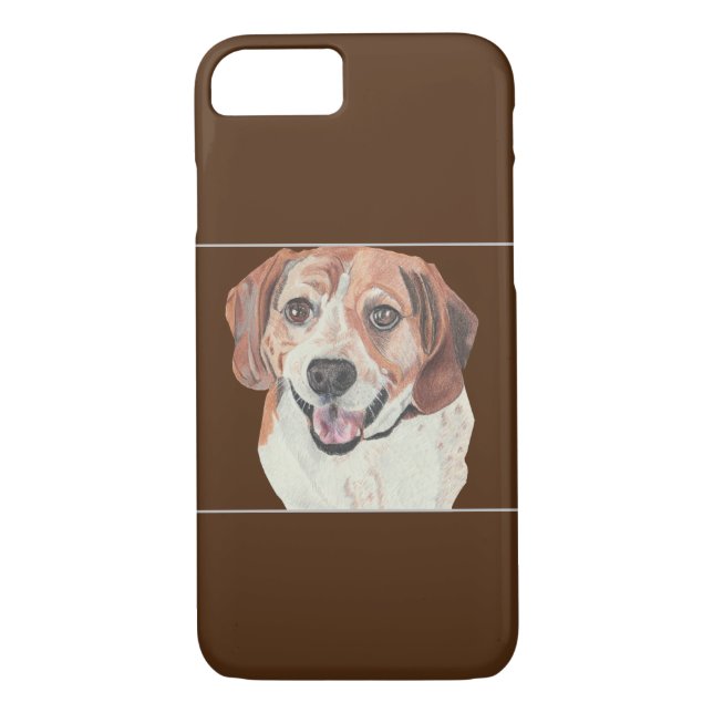Pastel Teckning Beagle iphone case Case-Mate iPhone Skal (Baksida)