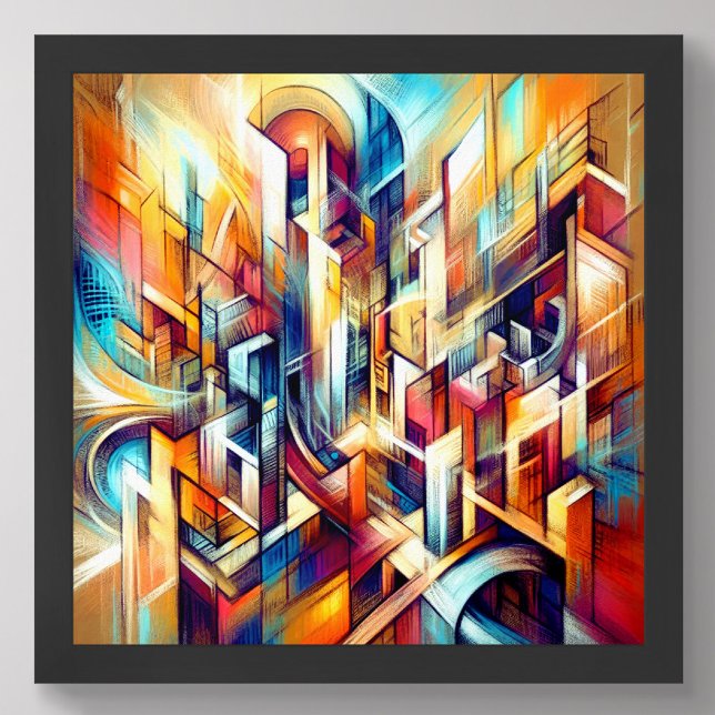 Pastel Teckning Intricate Abstract Design Poster (Skapare uppladdad)