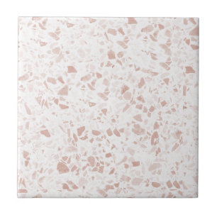 Pastel Terra Cotta Terrazzo Skriv ut Kakelplatta