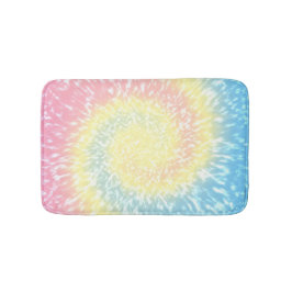 Pastel Tie Dye Hippie Swirl Badrumsmatta