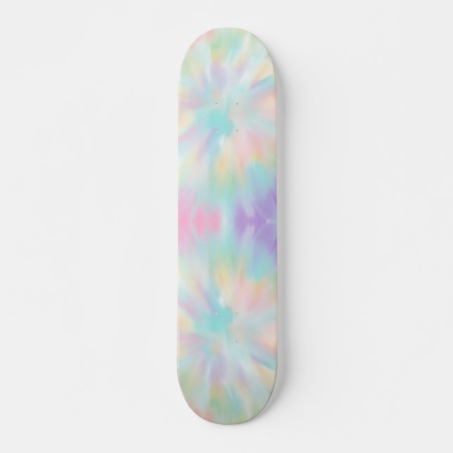 Pastel Tie Dye Mini Skateboard Bräda 18,5 Cm (Framsida)