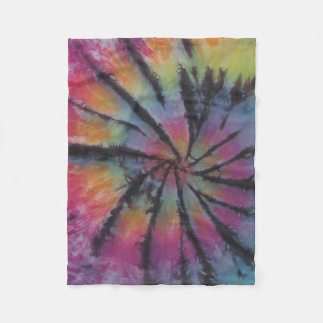 Pastel Tie Dye Swirl Fleecefilt (Framsidan)