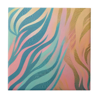 Pastel Tiger Rand Kakelplatta