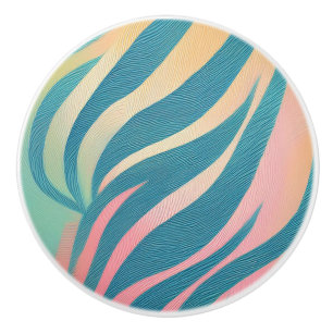 Pastel Tiger Rand Knopp