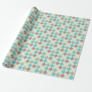 Pastel Tones Play Geometric Mönster Presentpapper