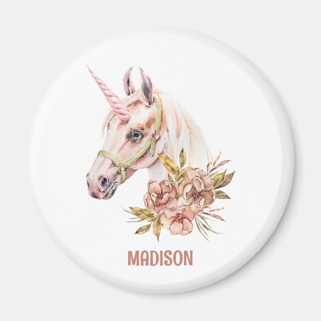 Pastel Tones Unicorn Magnet (Framsidan)