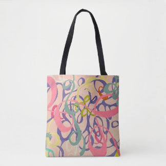 Pastel Tote Bag Tygkasse