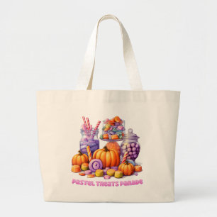 Pastel Treats Parad - Cute Candy & Pumpkin Jumbo Tygkasse