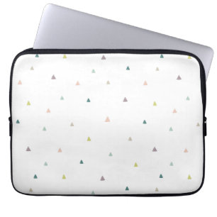 Pastel Triangle Doodle Mönster Laptop Fodral