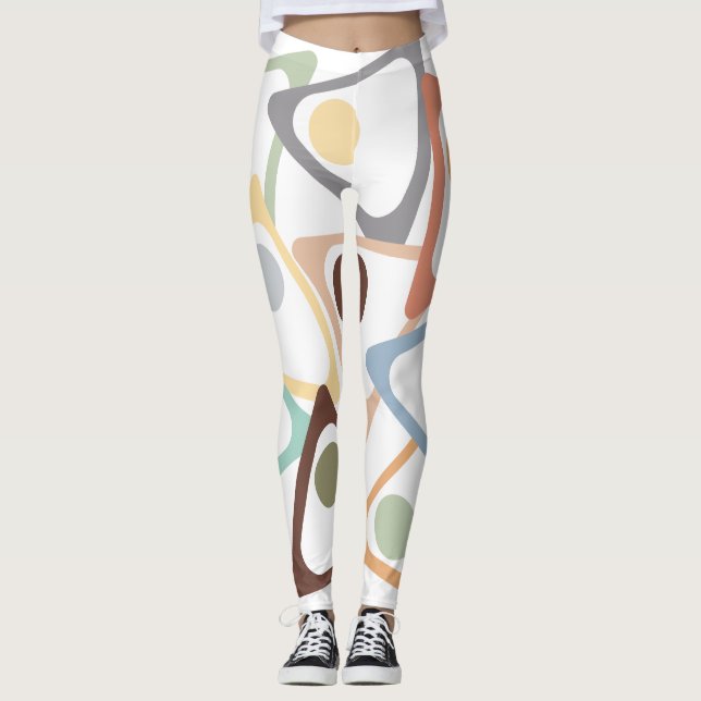 Pastel Triangles Leggings (Framsida)