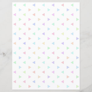 Pastel Triangles Mönster Scrapbook Papper