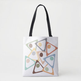 Pastel Triangles Tygkasse