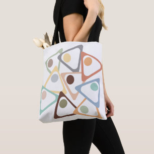Pastel Triangles Tygkasse