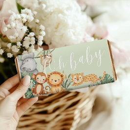 Pastel Tropical Baby dusch Jungle Safari Animals