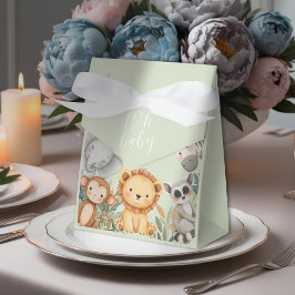 Pastel Tropical Baby Shower Jungle Safari Animals Presentaskar