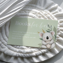 Pastel Tropical Safari Animals Bokar för Baby Visitkort