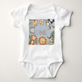 Pastel Tropical Vild One Jungle Safari Animals T Shirt