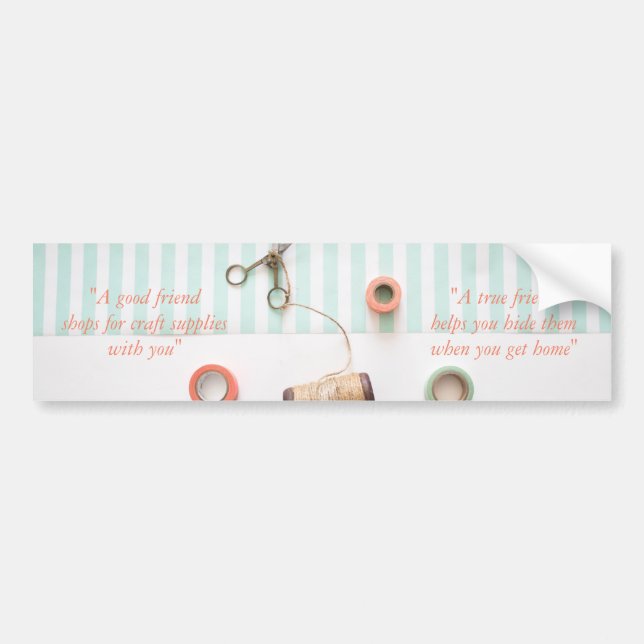 Pastel True Friend Craft-tema Bildekal (Framsidan)
