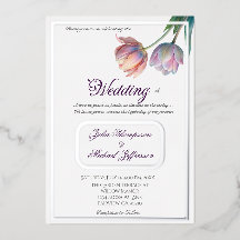 Pastel Tulip Bröllop Suite Elegant Typography