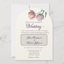 Pastel Tulip Bröllop Suite Elegant Typography