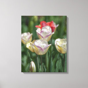 Pastel Tulips Canvastryck