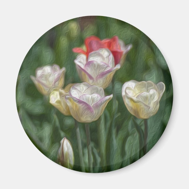 Pastel Tulips Magnet (Framsidan)