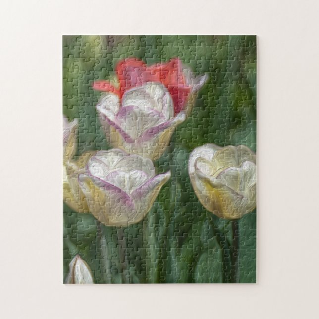 Pastel Tulips Pussel (Vertikal)