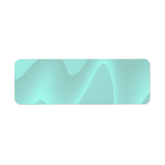 Pastel Turcos Abstrakt Swirl-bild. Returadress Etikett
