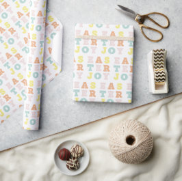 Pastel Tyography Påsk Joy Presentpapper