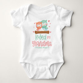 Pastel Uggla | Loven av mormor - morbarn Gift T Shirt