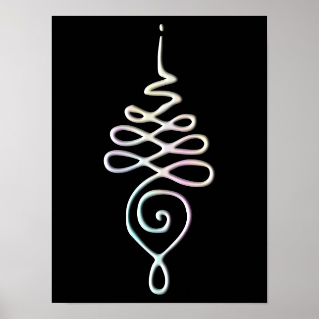 Pastel Unalome Poster (Framsidan)