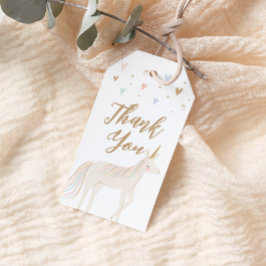Pastel Unicorn Birthday Presentetikett
