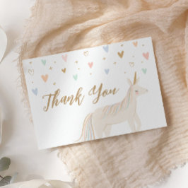 Pastel Unicorn Birthday Tack Kort