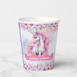 Pastel Unicorn Girl Birthday magi Unicorn